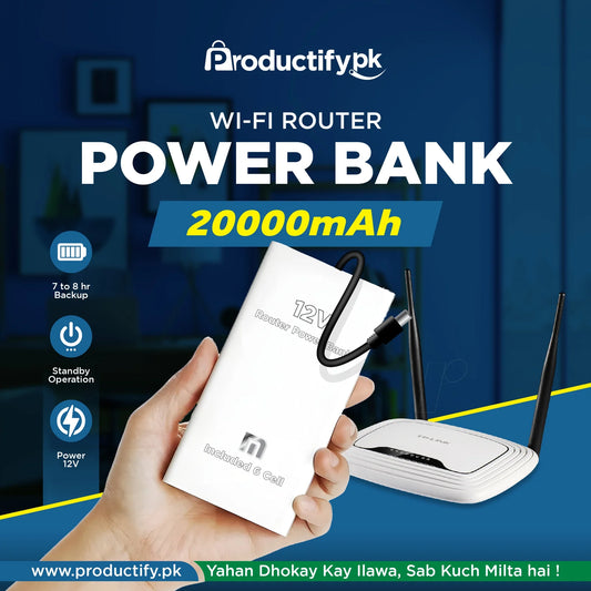 Wifi Router Power Bank (8-10hrs Battery Time)