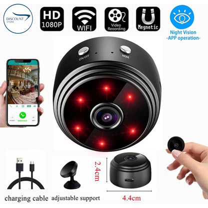 A9 Mini Camera,1080P HD WiFi Camera