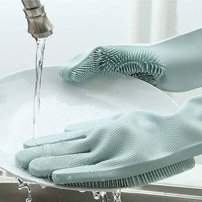 Silicon Magic Reusable Dishwashing Gloves